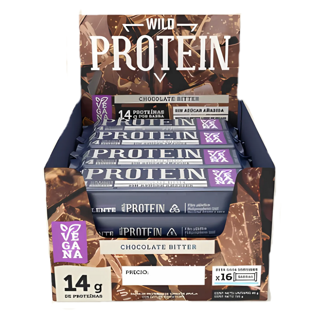 Dimadi Wild Protein Vegana Chocolate Bitter Display 16un - Dimadi