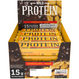 Wild Protein Chocolate Mani 16 unidades