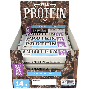 Wild Protein Vegana Chocolate Coco 16 unidades