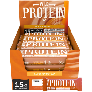 Wild Protein Caramel Display 16un