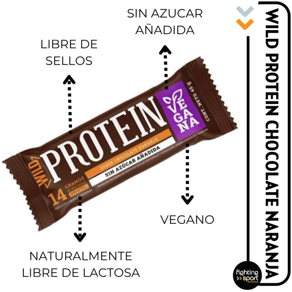 Wild Protein Vegana Naranja Display 16un - Imagen 5