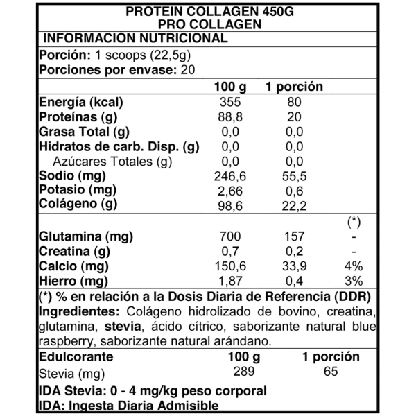 Protein Collagen 450grs. - Imagen 2