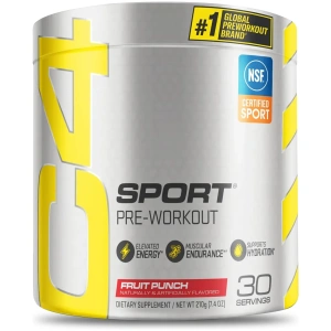 Pre Entreno C4 Sport Fruit Punch 30 servicios.