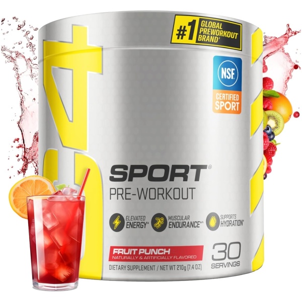 Pre Entreno C4 Sport Fruit Punch 30 servicios. - Imagen 2