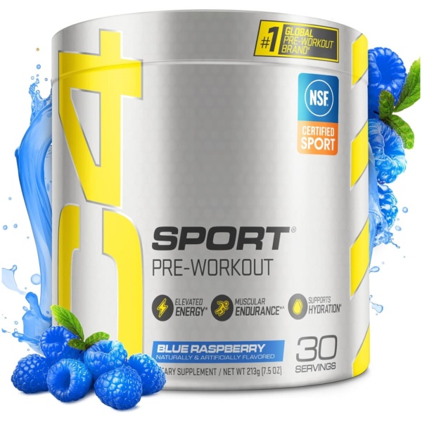 Pre Entreno C4 Sport Blue Raspberry 30 servicios. - Imagen 2