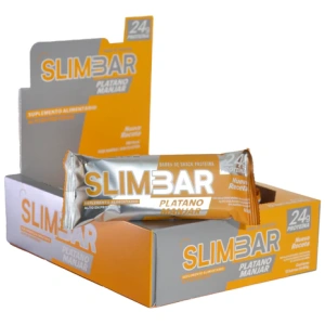 Barrita Proteina SlimBar Platano Manjar 12un