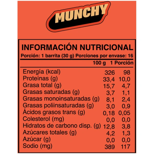 Wild Protein Munchy Chocolate Maní 16un - Imagen 2