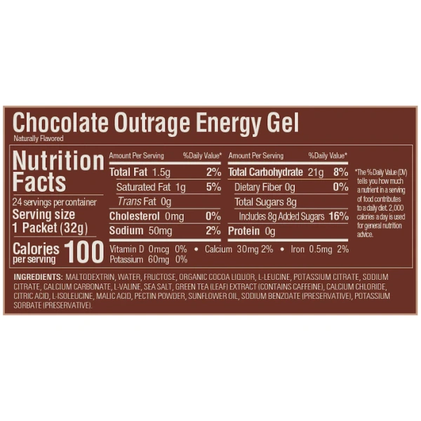 Energy Gel Chocolate Outrage - Imagen 2