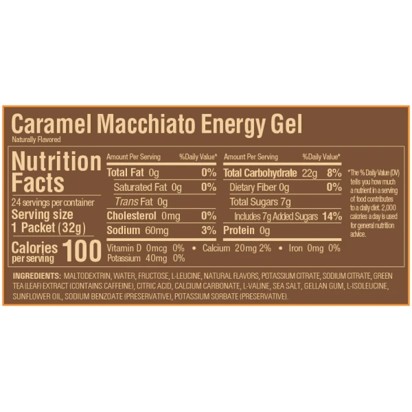 Energy Gel Caramel Macchiato - Imagen 2
