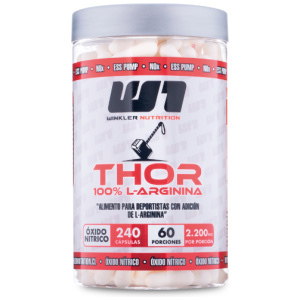 L-Arginina Thor 240 cáps. 60 porciones