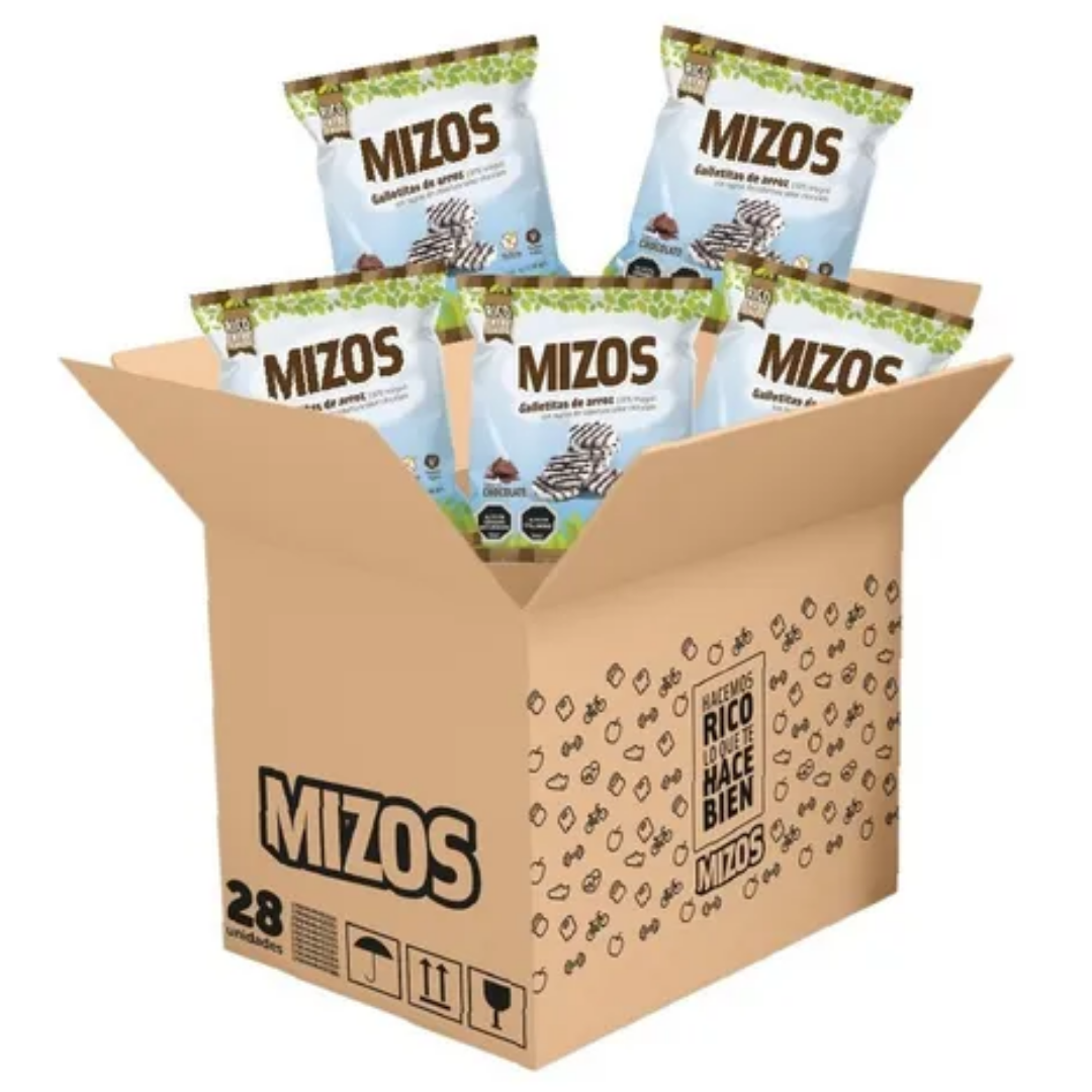 Dimadi Galletas de Arroz Chocolate Caja 28un - Dimadi